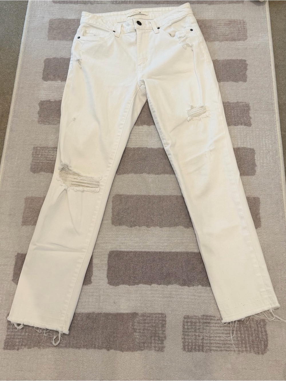 Joe's Jeans White Mid-Rise Denim